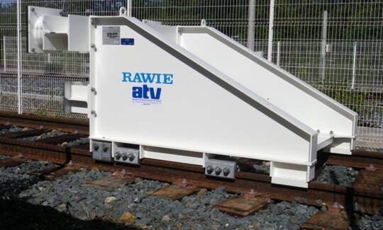 Heurtoir glissant ATV RAWIE SNCF Gare de l'arbresle
