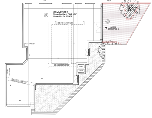 Nogent-sur-Marne (94) - A vendre local commercial neuf 215 m² RDC disponible fin 2025