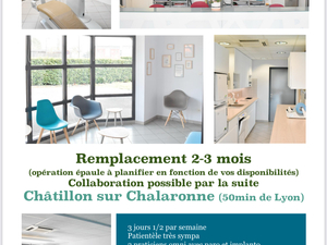 Poste collaboration Châtillon sur chalaronne (50 min de Lyon) H/F