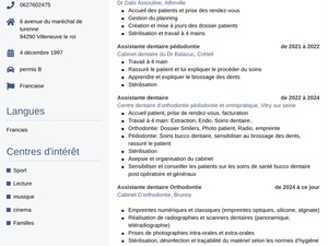Assistante dentaire