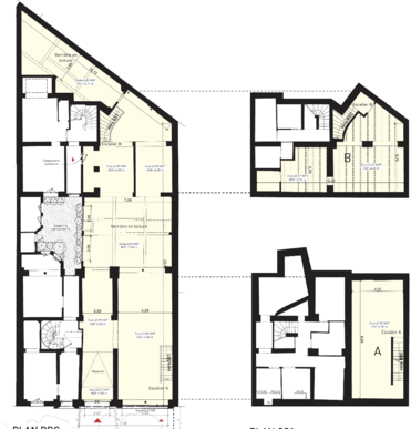Local commercial PMR 290 m2 double accès rue Paris 17e Guy Moquet