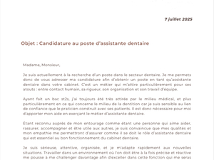 Recherche d’un employeur pour formation d’assistante dentaire en alternance en contractuel d’apprentissage