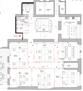 Local professionnel RdC PMR 250 m2 + terrasse 29m2 Bordeaux Nansouty