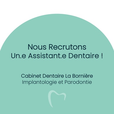 Assistant.e Dentaire Qualifié.e – CDI 4 jours H/F