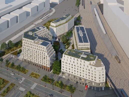 Eco-quartier Paris 19e local neuf 190m2 à 50m centre d'imagerie IRM