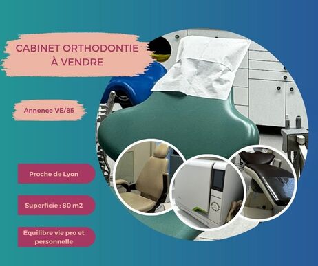 (69) Cabinet d’orthodontie proche de Lyon (Réf : VE/85) 