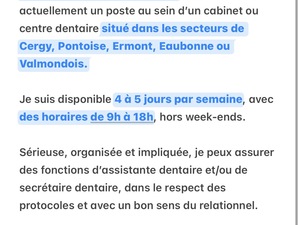 Assistante dentaire / Secrétaire dentaire H/F