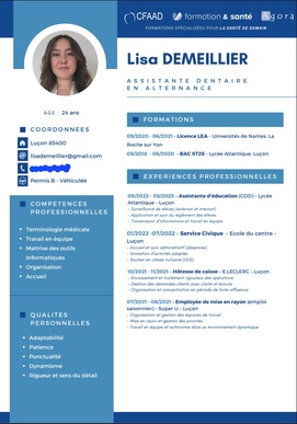 Recherche entreprise pour alternance assistante dentaire