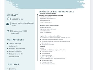 Assistante dentaire en contrat professionnalisation