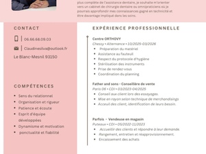 Assistante dentaire en alternance disponible