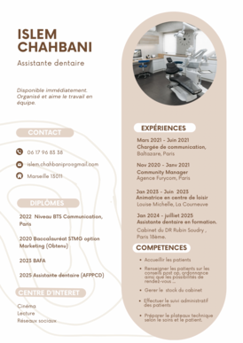 Assistante dentaire qualifié 