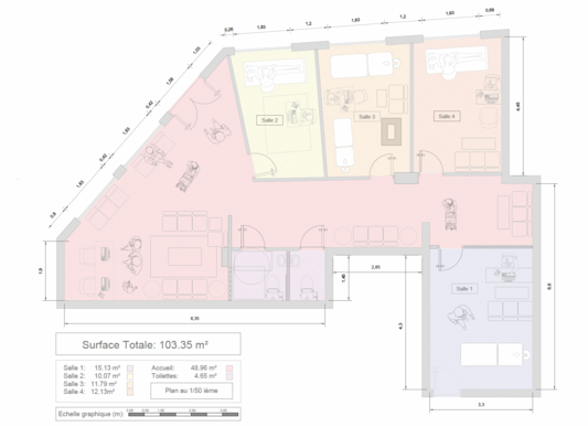 A vendre Paris 16e Triangle d'or - plateau RdC commercial 105 m² à réaménager