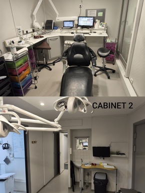 🦷 SYDEL · Champs-sur-Marne (77) – Implanto, 3 fauteuils, murs + fonds