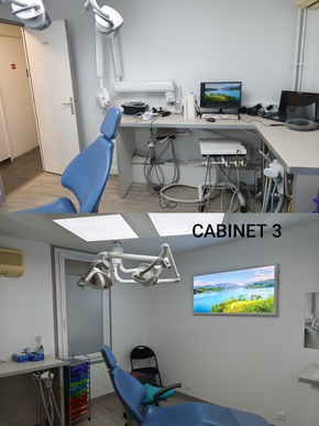 🦷 SYDEL · Champs-sur-Marne (77) – Implanto, 3 fauteuils, murs + fonds