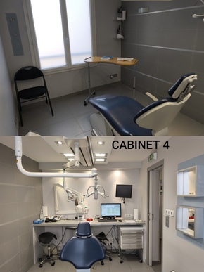 🦷 SYDEL · Champs-sur-Marne (77) – Implanto, 3 fauteuils, murs + fonds