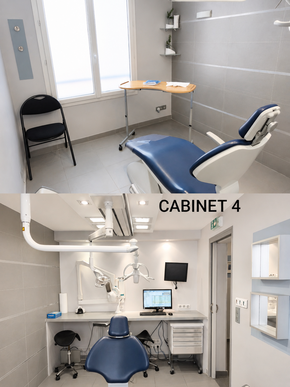 🦷 sydel · Champs-sur-Marne (77) – murs + fonds, 3 fauteuils · Réf. 7702