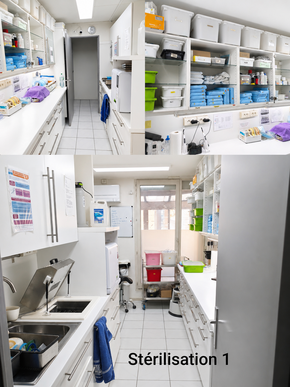 🦷 sydel · Champs-sur-Marne (77) – murs + fonds, 3 fauteuils · Réf. 7702