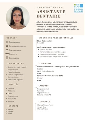     Recherche alternance Assistante dentaire ( ESAD )