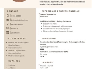     Recherche alternance Assistante dentaire ( ESAD )
