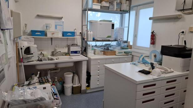 🦷 sydel · St Brice sous Forêt (95) – murs + fonds, 2 fauteuils · Réf. 9503
