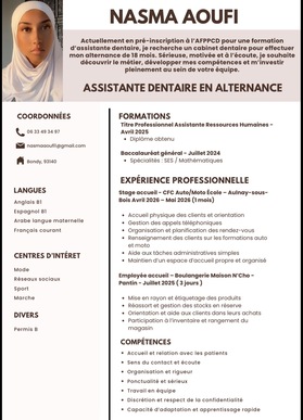 Assistante dentaire en alternance 18 mois