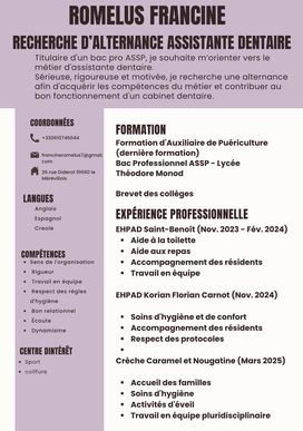 Assistante dentaire en alternance 