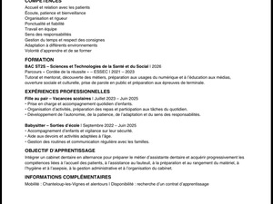 Assistante dentaire en apprentissage 