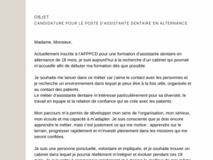 Assistante dentaire en alternance 18 mois