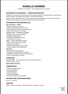 assistante dentaire en alternance 
