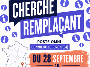 Remplacement omnipratique – Luberon (84) – 1 mois H/F