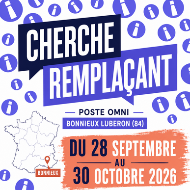 Remplacement omnipratique – Luberon (84) – 1 mois H/F