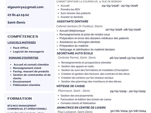 Étudiante à l’AFPPCD, recherche une alternance en tant qu’assistante dentaire