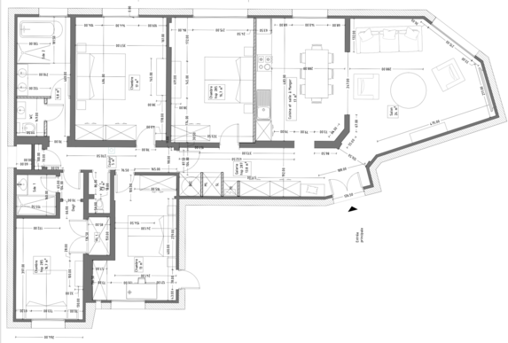 Paris 7e Suffren-Unesco Rez-de-chaussée de caractère 130m2 entièrement rénové