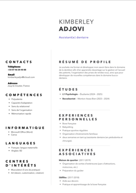 Contrat d’apprentissage assistante dentaire 