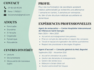 Recherche alternance en contrat de professionnalisation /apprentissage secrétaire assistant médico-administratif 
