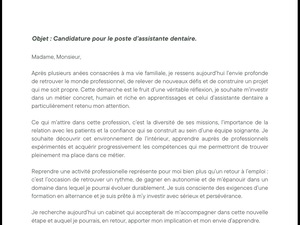 Assistante dentaire en contrat d’apprentissage ou professionnalisation 