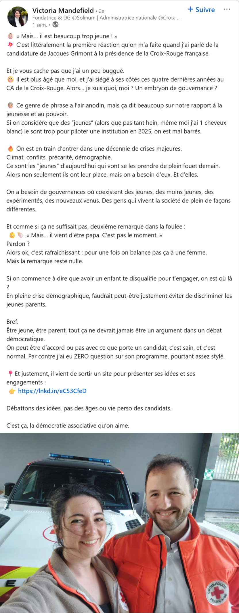 Annonce de candidature de Victoria Mandefield