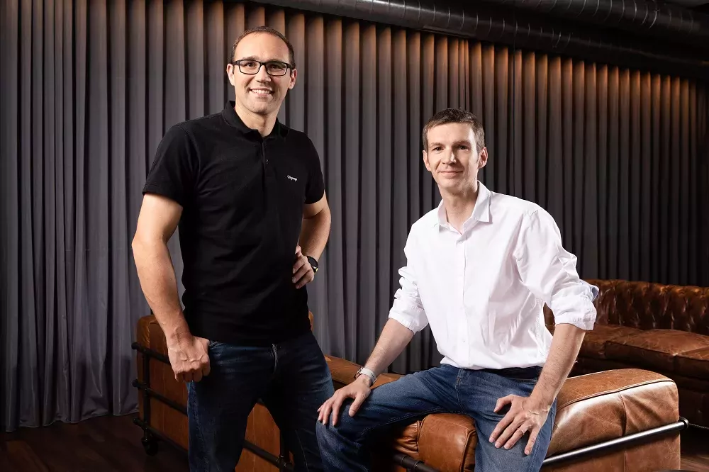 Les cofondateurs d'Olympe Laurent Chatelanat, CEO, et Antoine Forel, CFO. 
