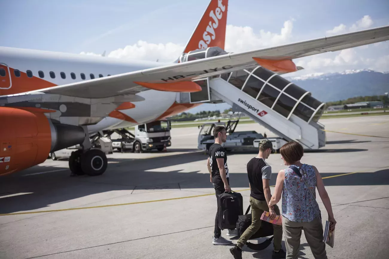 Cette année, plus de 6,7 millions de passagers en Suisse ont été affectés par des retards ou des annulations de vols.(Keystone)