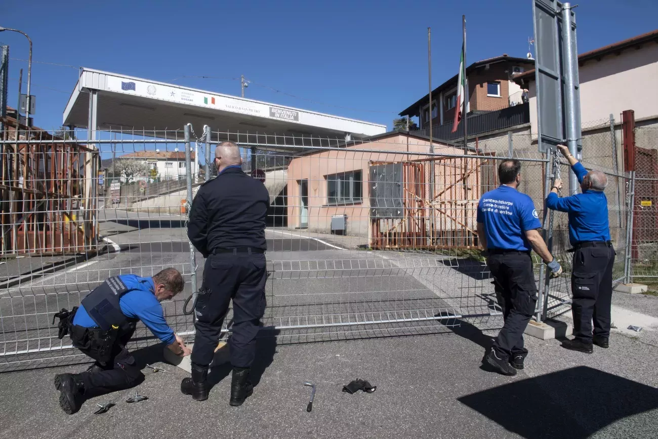 Le but n'est pas de fermer le passage, mais de mieux surveiller les allers et venues.(Keystone)