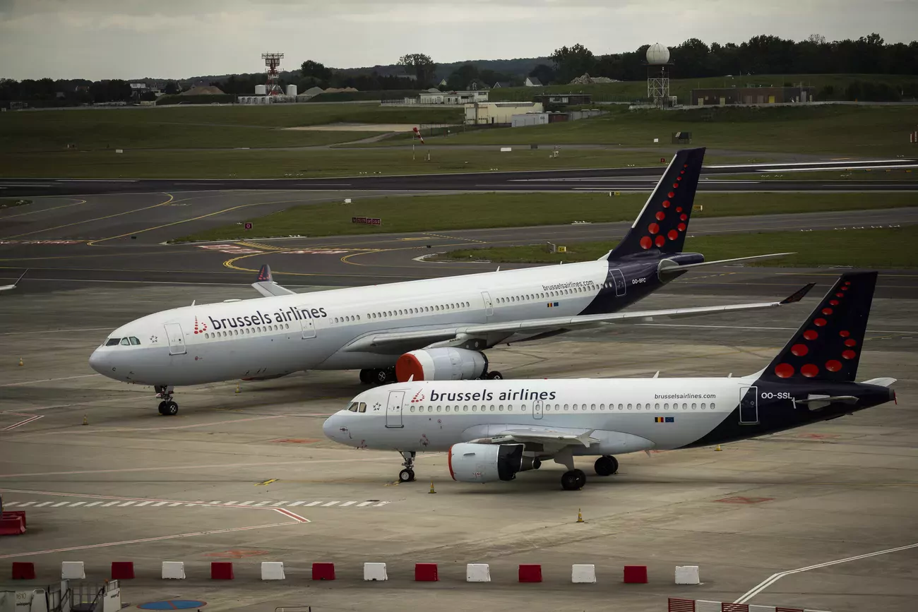 Le "plan de redressement" de Brussels Airlines prévoit "une réduction de la flotte" de 54 à 38 avions, soit une baisse de 30%. (Keystone)