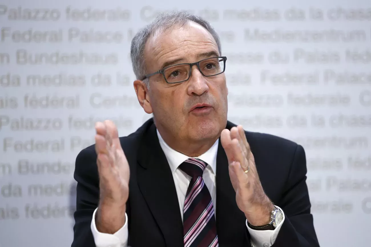 Sur l'Arc lémanique, seuls 40% de contrats ont été conclus par rapport à l'année passée, explique Guy Parmelin.(Keystone)