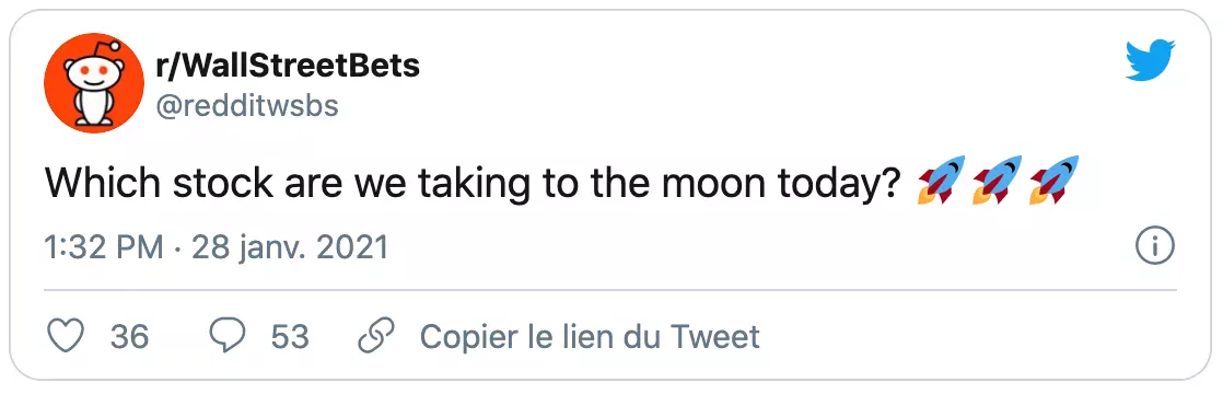 Un exemple de Tweet, issu d'un compte non-officiel, illustrant la volonté de la communauté de lancer des opérations similaires sur d'autres titres.