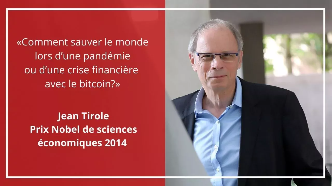 Jean Tirole: «Le bitcoin est une hérésie économique» | Agefi.com