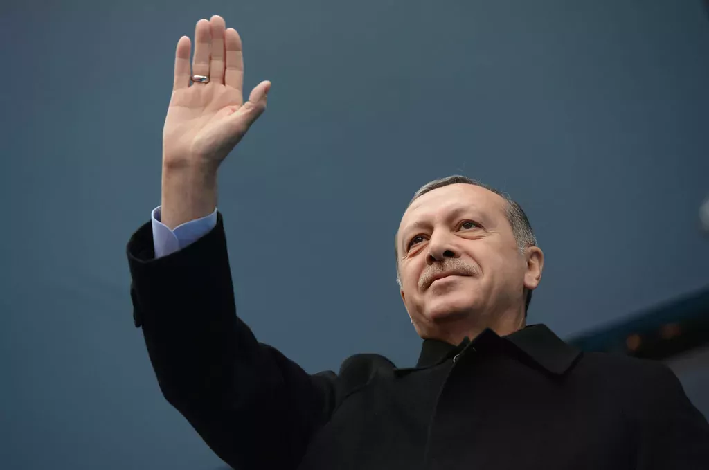 Le président turque Recep Tayyip Erdogan a affirmé qu'il sortirait vainqueur de cette "guerre économique". (Keystone)