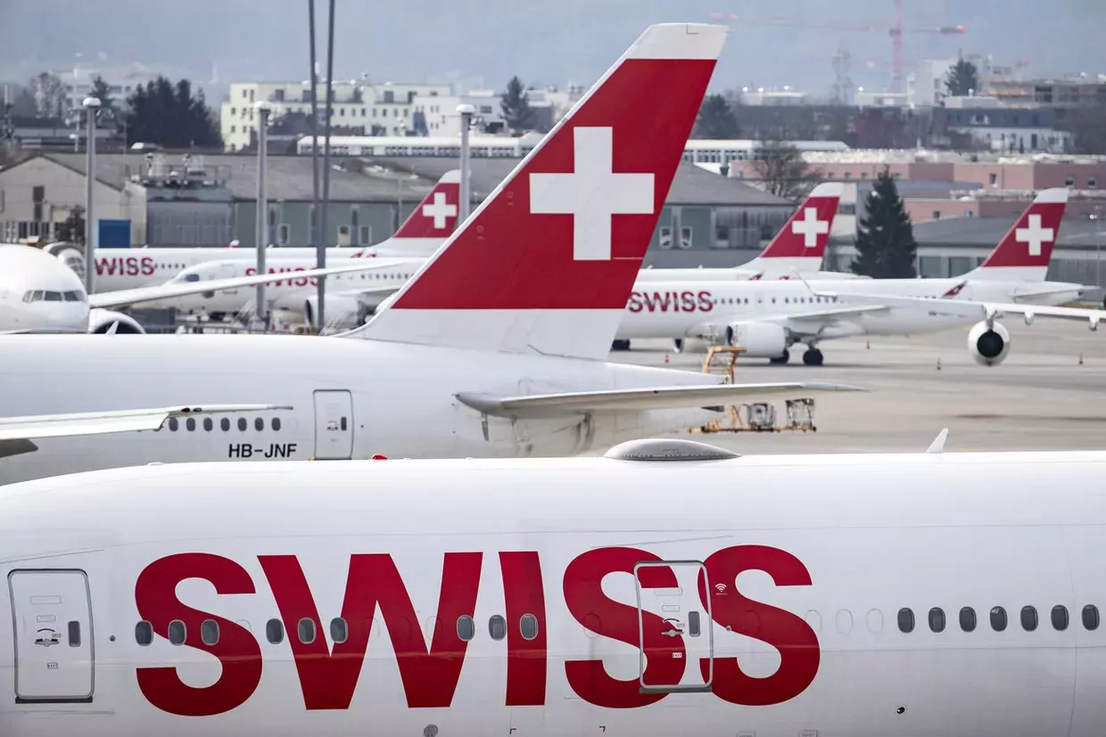 Environ deux tiers de la flotte de Swiss est de nouveau en service, après une immobilisation sans précédent des appareils au plus fort de la pandémie entre mi-mars et fin mai.(Keystone)