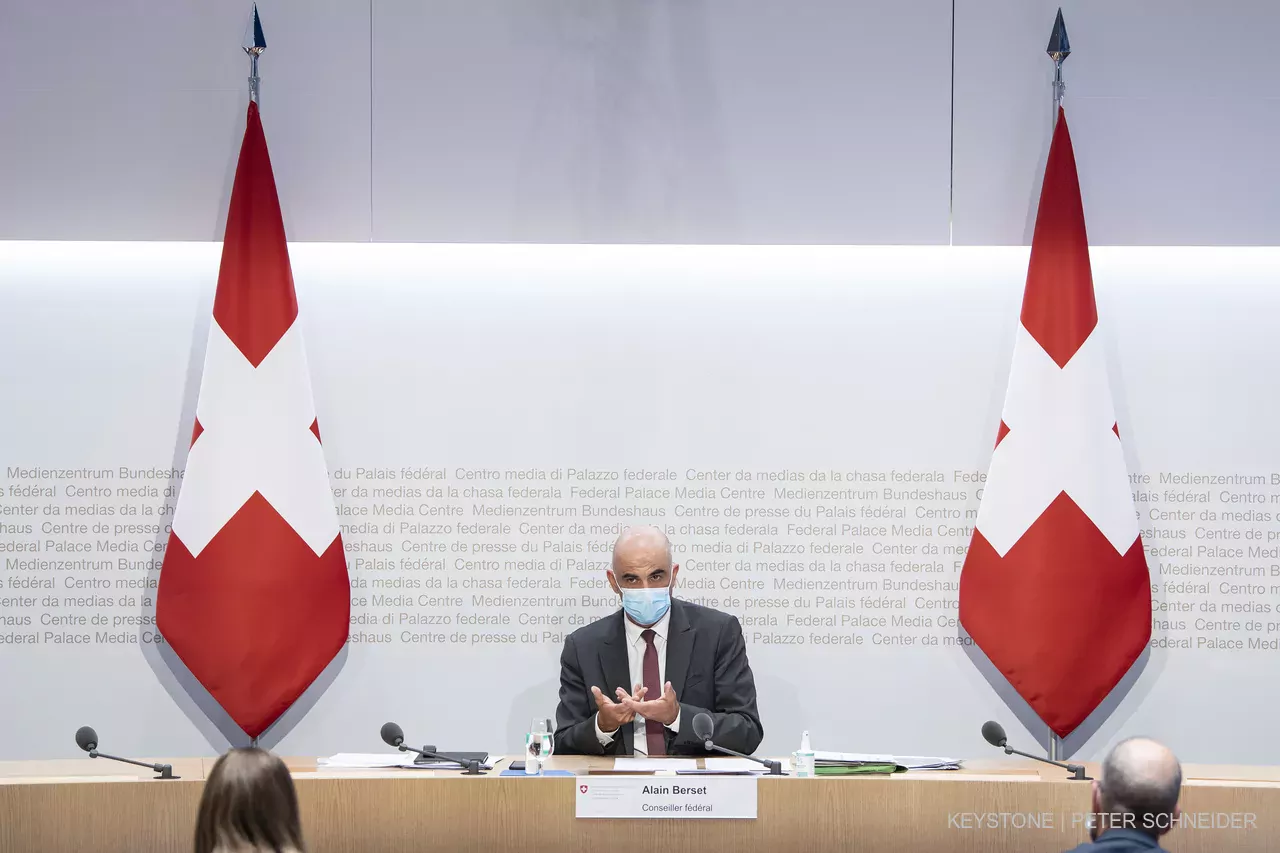 Alain Berset, le ministre de la Santé, présentait les assouplissements décidés par le Conseil fédéral.