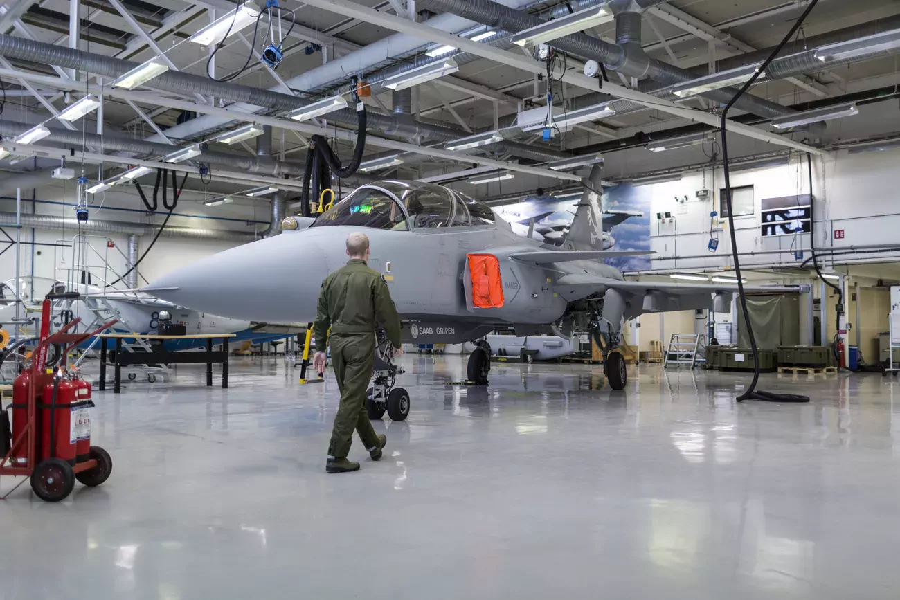 Cinq jets seront évalués dont le Gripen E suédois de Saab.(keystone)