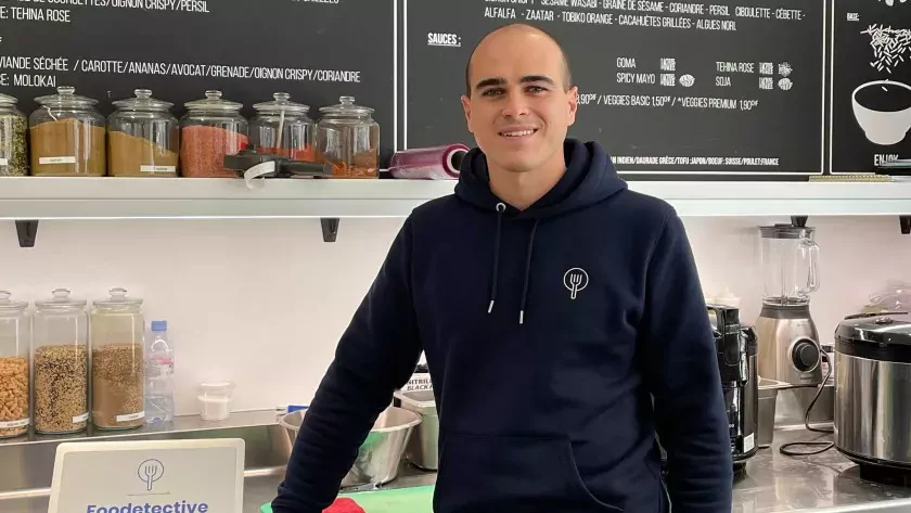 Andrea Tassistro, CEO et fondateur de Foodetective. La start-up développe un logiciel automatisé qui permet aux restaurateurs de gérer grâce à un seul écran toutes les différentes applications qu’il est susceptible d’utiliser. 