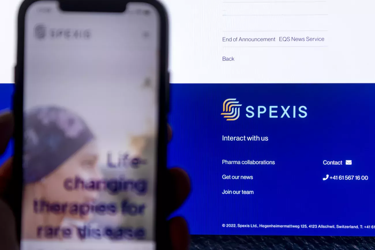 Spexis parvient à la conclusion qu'il ne lui sera pas possible de continuer à alimenter ses recherches sur la base de sa trésorerie existante, dans laquelle ne restent plus que 800.000 francs environ.
